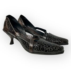 Cydwoq Vintage Wing Brown Kitten Heel Shoe 36.5